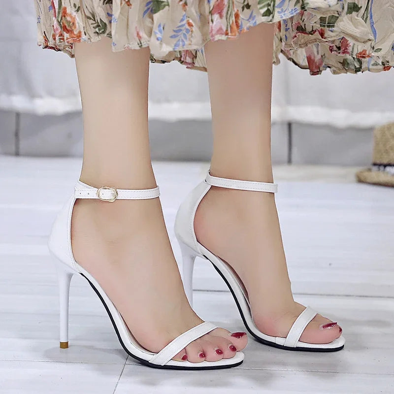 New Elegant Banquet High Heels Solid Color Simple Fashion Buckle Comfortable Casual heels for Women