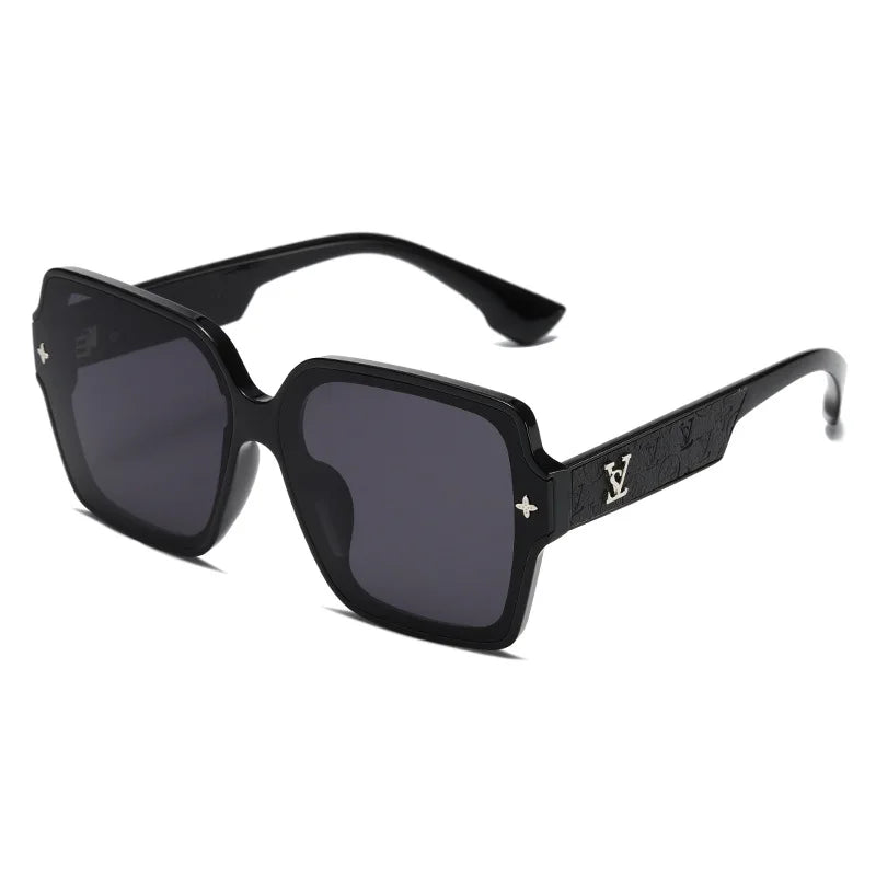 Fashion Square Frame Sunglasses for Women Luxury UV Protection Large Frame