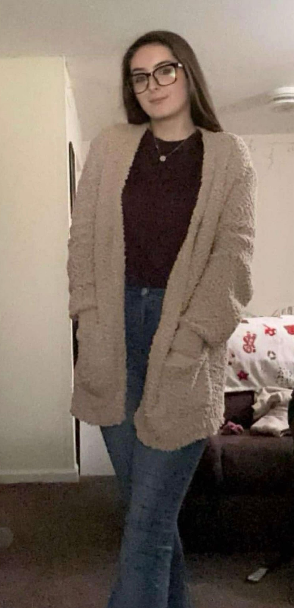 Zenana Beige  Popcorn Sweater