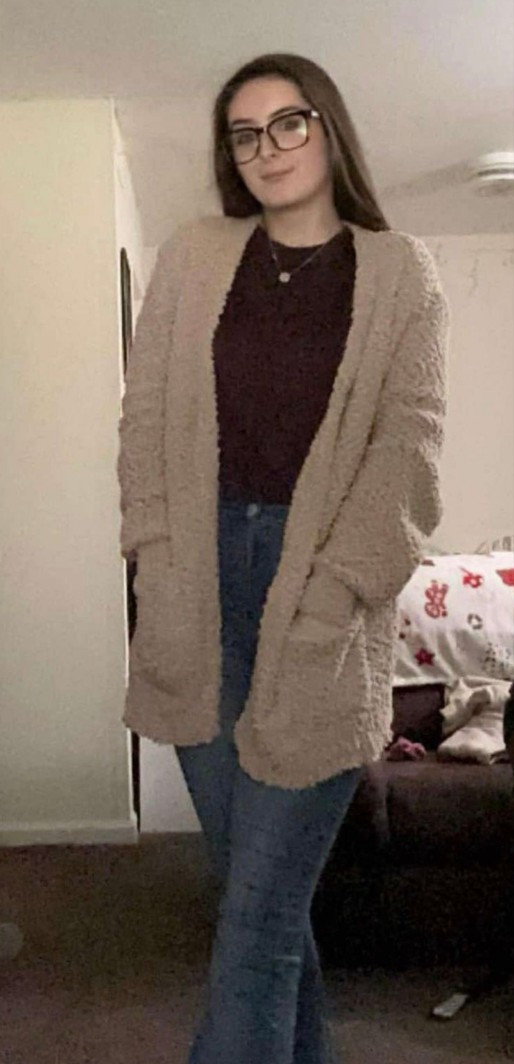 Zenana Beige  Popcorn Sweater