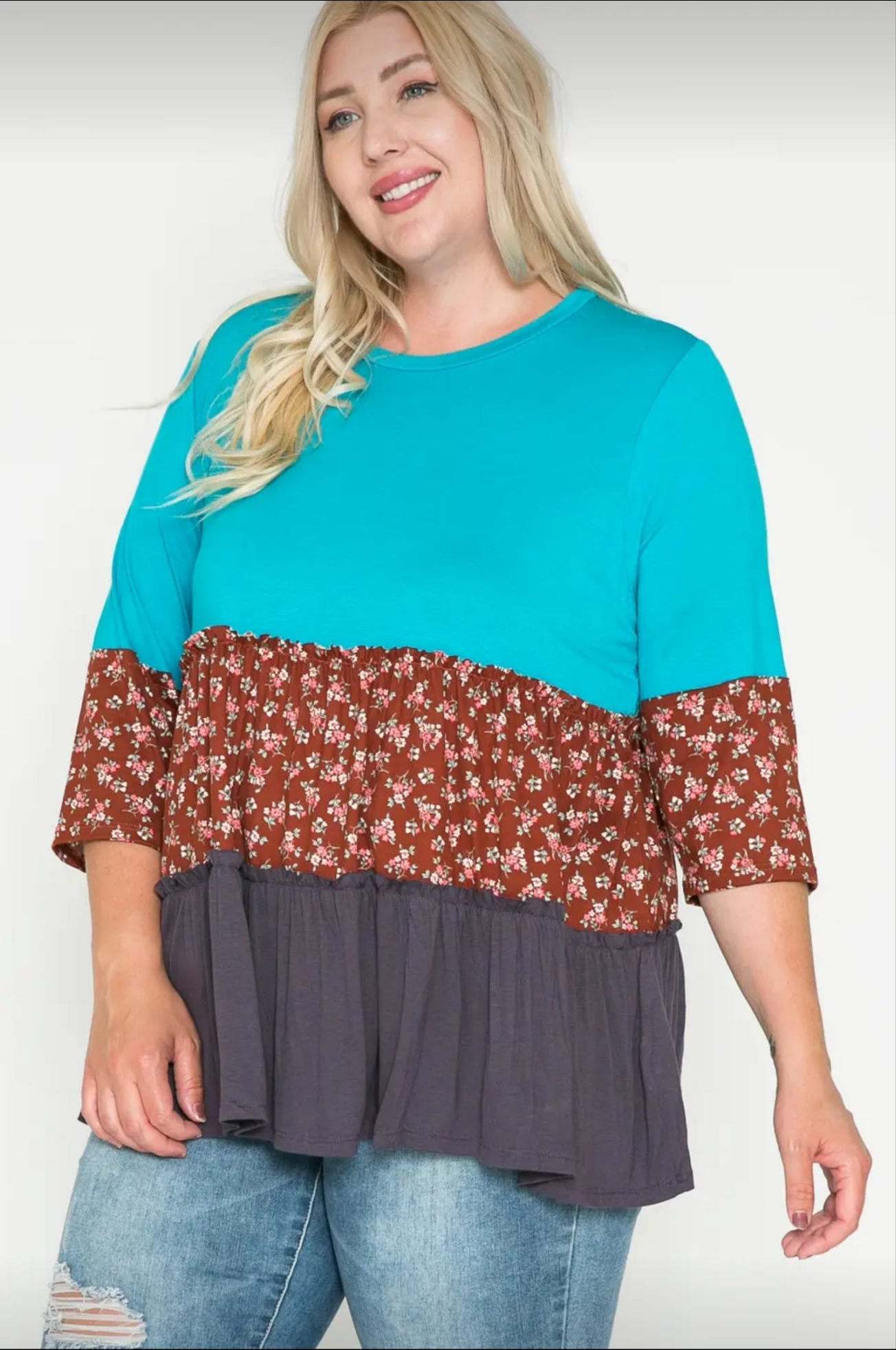 Plus size 3 Tier Top by storyteller