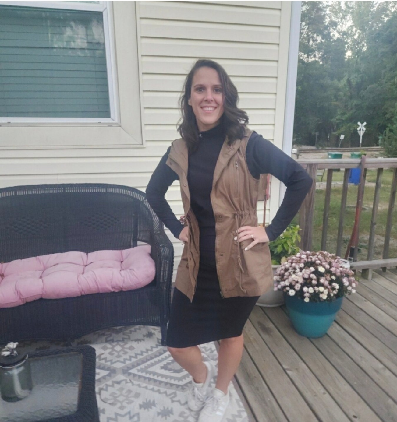 Beautiful Tan Military Vest by Zenana