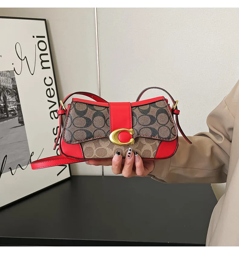 Latest crossbody bag, fashionable retro small square bag, versatile women's temperament, versatile shoulder bag, underarm bag