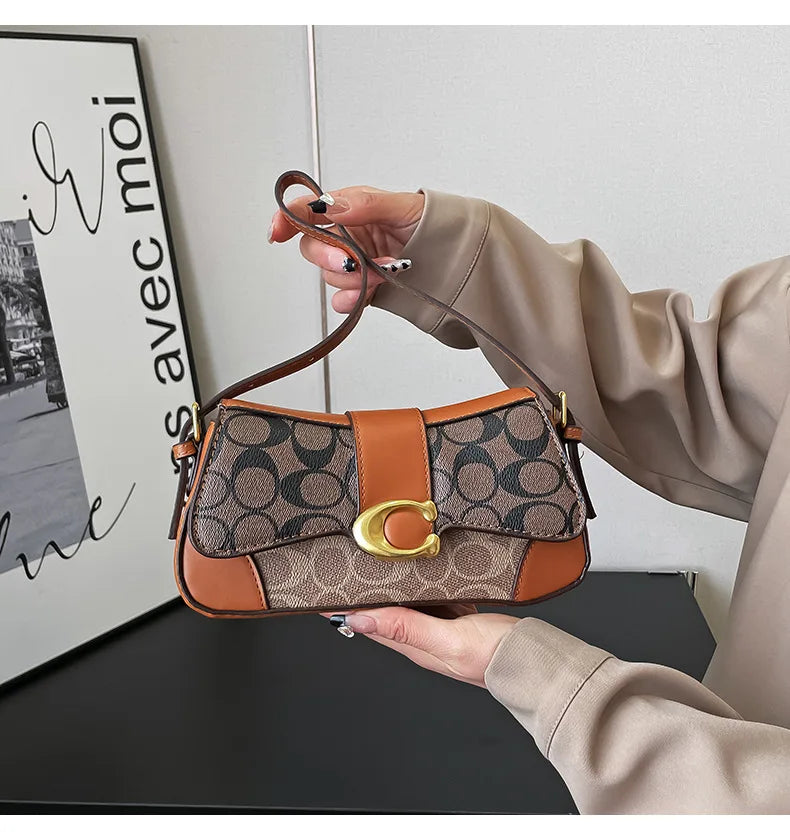 Latest crossbody bag, fashionable retro small square bag, versatile women's temperament, versatile shoulder bag, underarm bag