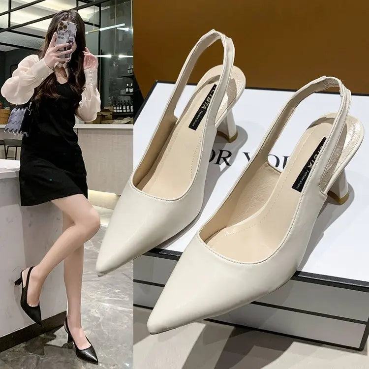 pointed high heels Women's Casual  shoe Fashion elegant ladies shoes  by Zapatillas Mujer ﻿