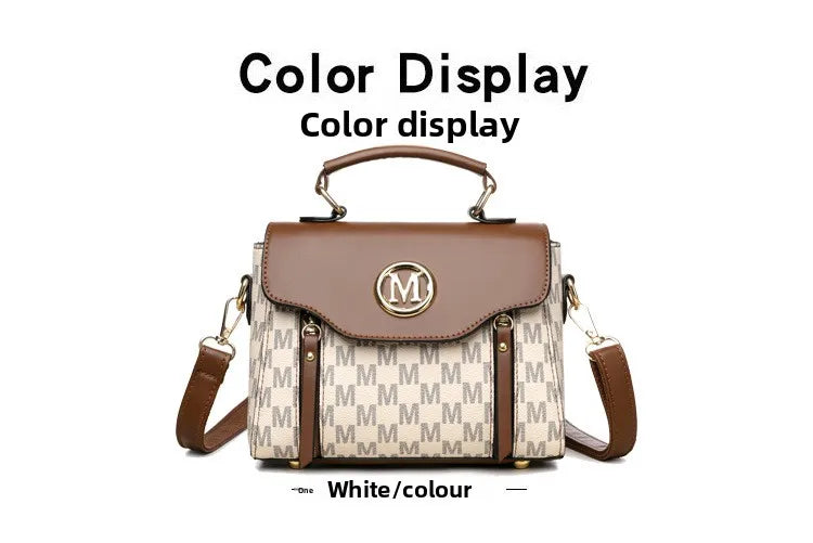 Classic Retro Handbag Shoulder Messenger Bag for Women, Suitable for Daily Use Work, Travel, Outing and Shopping.