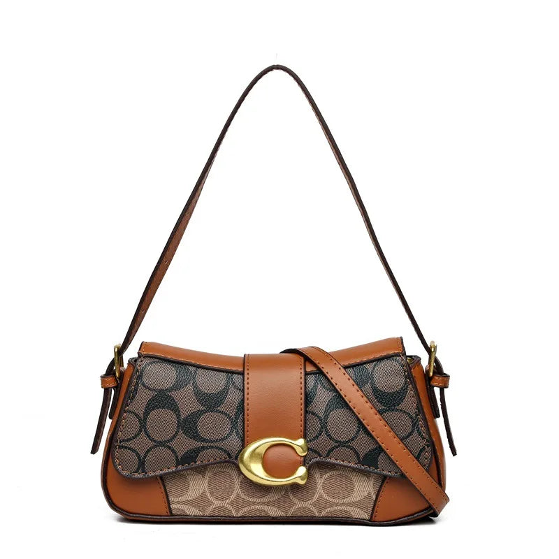 Latest crossbody bag, fashionable retro small square bag, versatile women's temperament, versatile shoulder bag, underarm bag