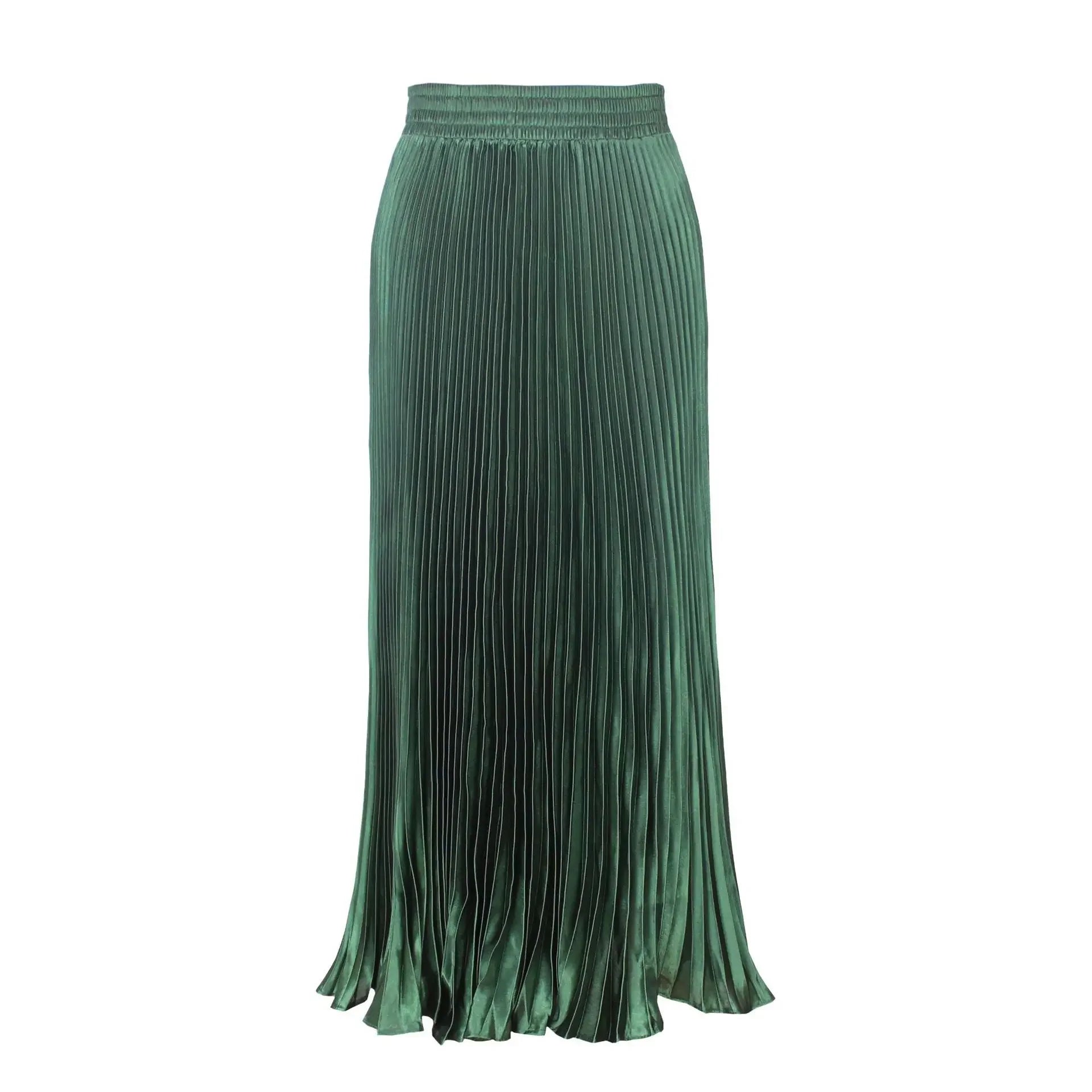 Women's Long Dress Skirt  Pleated  Long Accordion Skirt