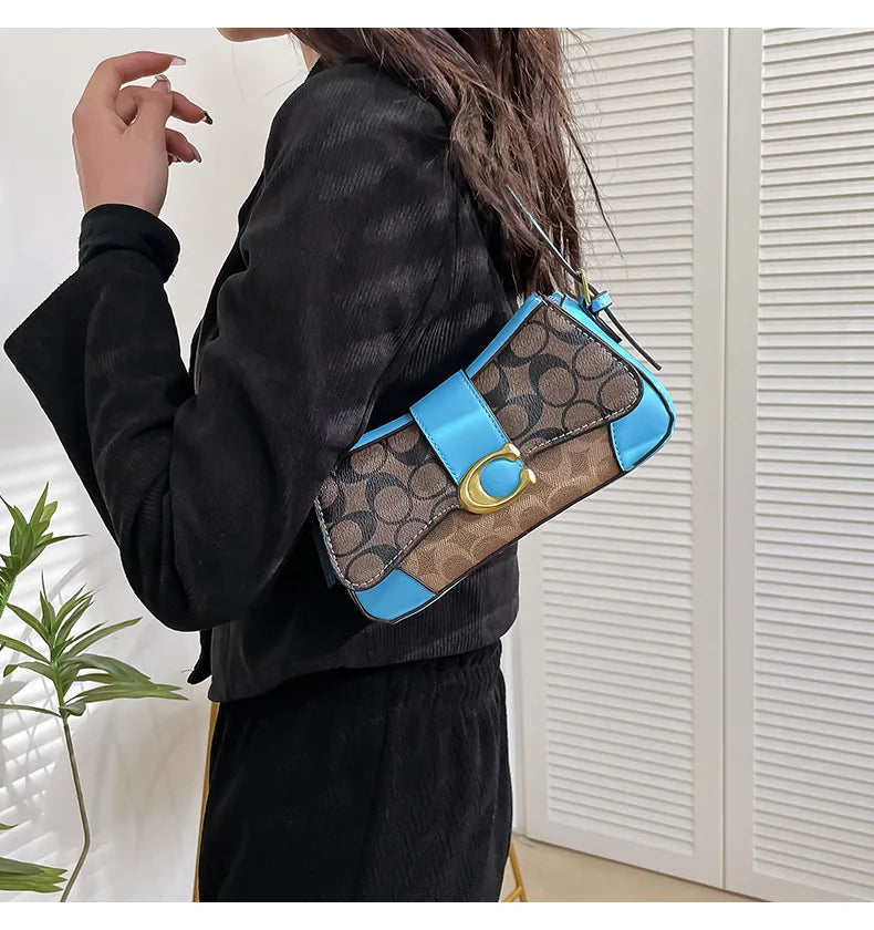 Latest crossbody bag, fashionable retro small square bag, versatile women's temperament, versatile shoulder bag, underarm bag