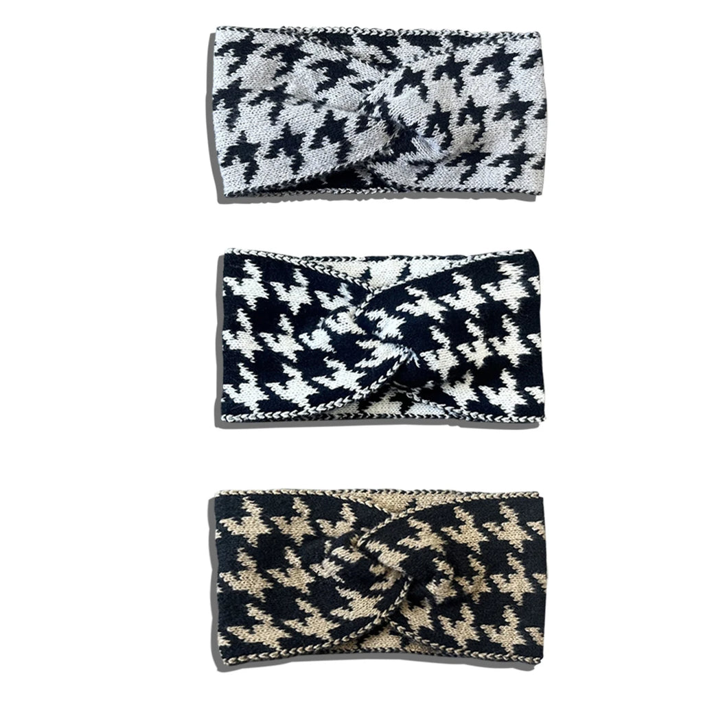 5PCS/3PCS Set Knitted Thousand Fashion Women's Headbands Retro Warm High Elasticity Hairband