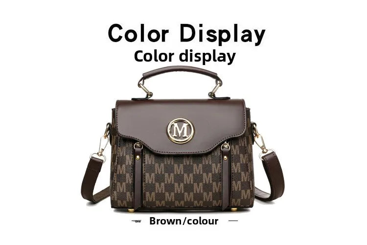 Classic Retro Handbag Shoulder Messenger Bag for Women, Suitable for Daily Use Work, Travel, Outing and Shopping.