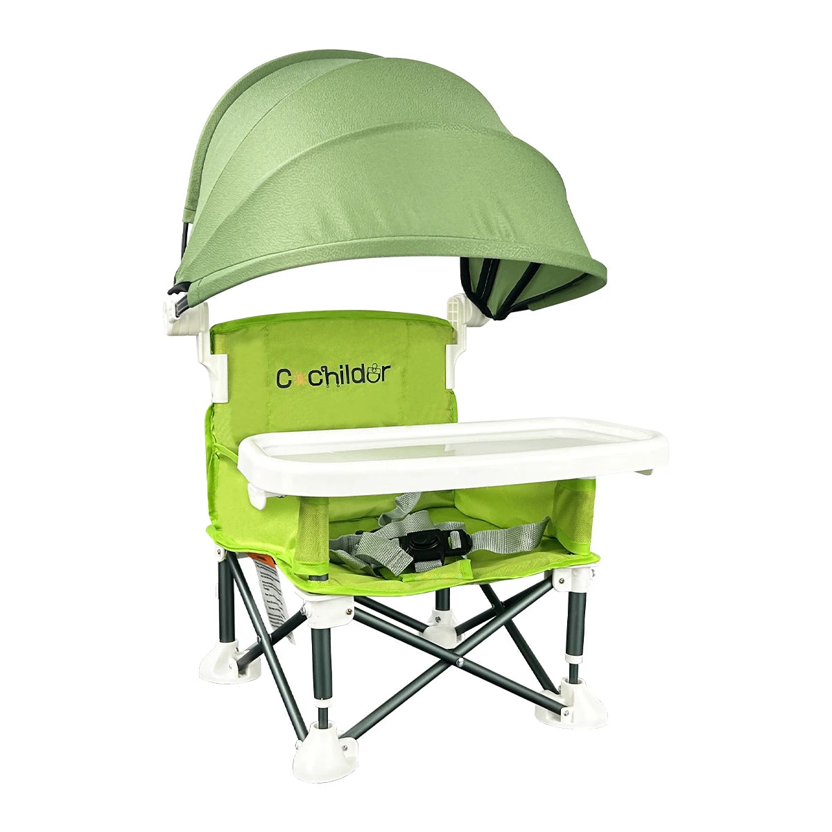 Portable dining chair for children, light and folding, removable dining plate, Suitable for dining at home and outdoor picnickin