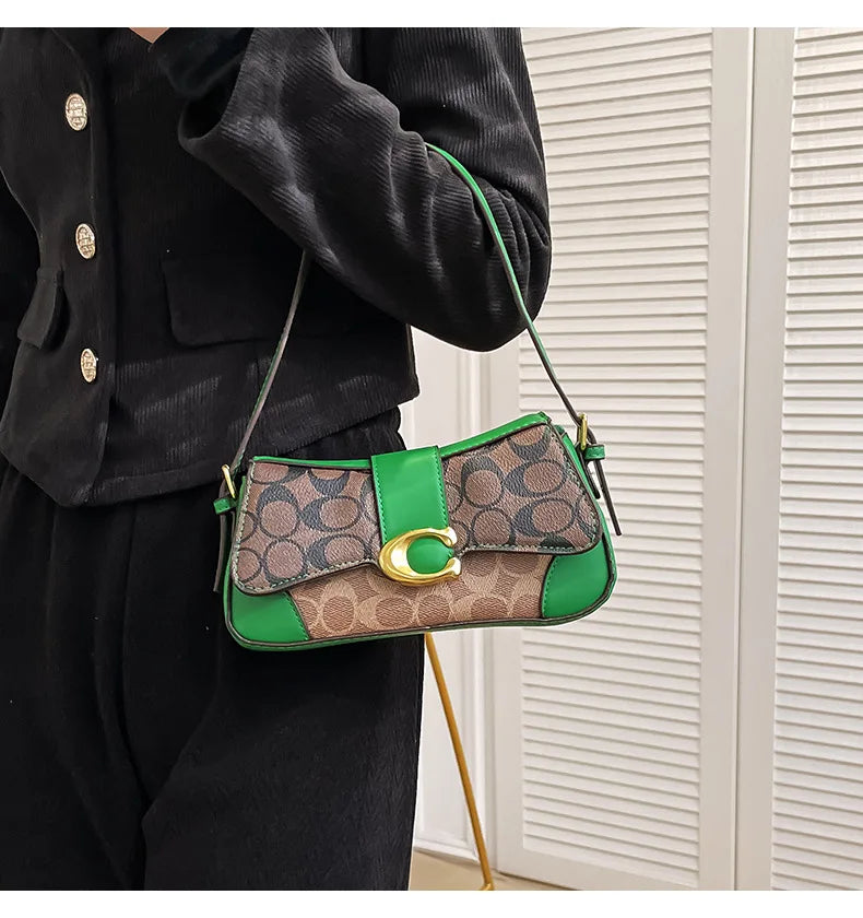 Latest crossbody bag, fashionable retro small square bag, versatile women's temperament, versatile shoulder bag, underarm bag