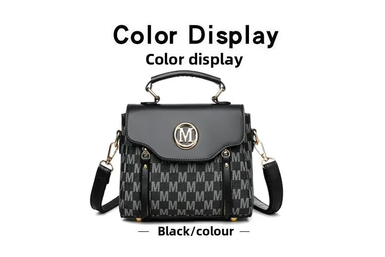 Classic Retro Handbag Shoulder Messenger Bag for Women, Suitable for Daily Use Work, Travel, Outing and Shopping.