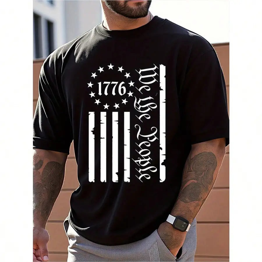 Mens Clothes, T Shirts for Men, Casual Style Design with Print, 100% Pure Cotton Fabric,