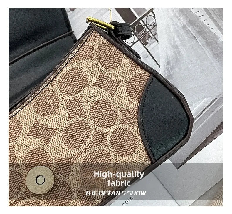 Latest crossbody bag, fashionable retro small square bag, versatile women's temperament, versatile shoulder bag, underarm bag