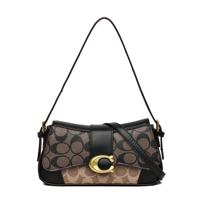 Latest crossbody bag, fashionable retro small square bag, versatile women's temperament, versatile shoulder bag, underarm bag