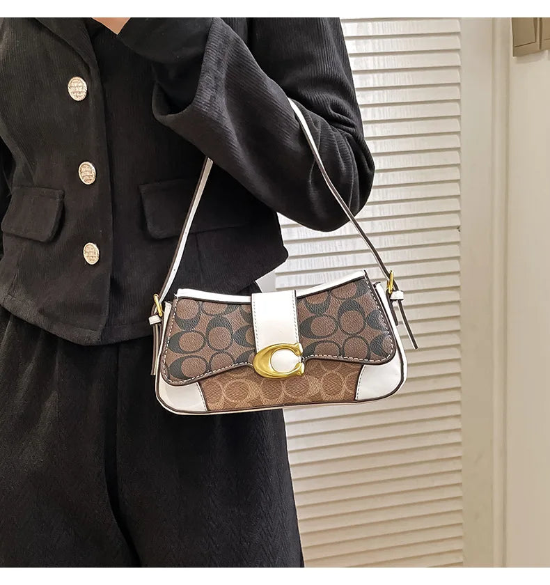 Latest crossbody bag, fashionable retro small square bag, versatile women's temperament, versatile shoulder bag, underarm bag