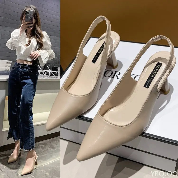 pointed high heels Women's Casual  shoe Fashion elegant ladies shoes  by Zapatillas Mujer ﻿