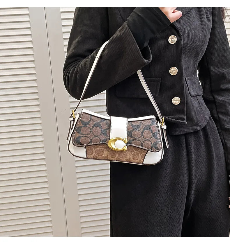 Latest crossbody bag, fashionable retro small square bag, versatile women's temperament, versatile shoulder bag, underarm bag