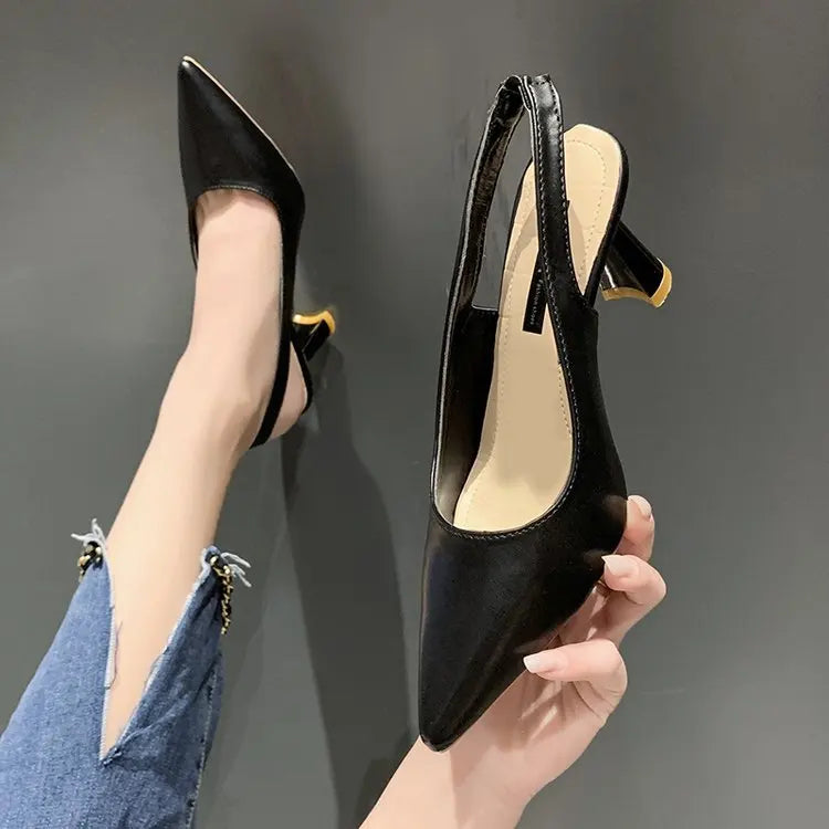 pointed high heels Women's Casual  shoe Fashion elegant ladies shoes  by Zapatillas Mujer ﻿