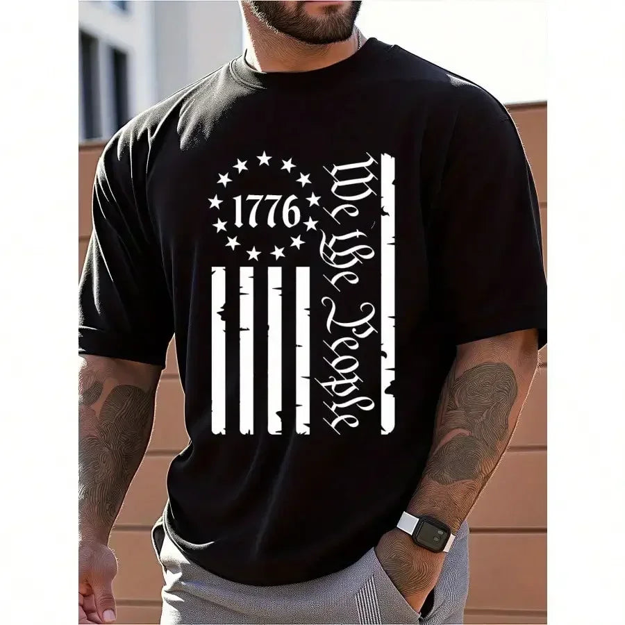 Mens Clothes, T Shirts for Men, Casual Style Design with Print, 100% Pure Cotton Fabric,