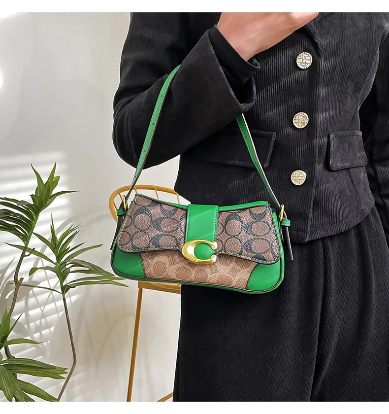 Latest crossbody bag, fashionable retro small square bag, versatile women's temperament, versatile shoulder bag, underarm bag
