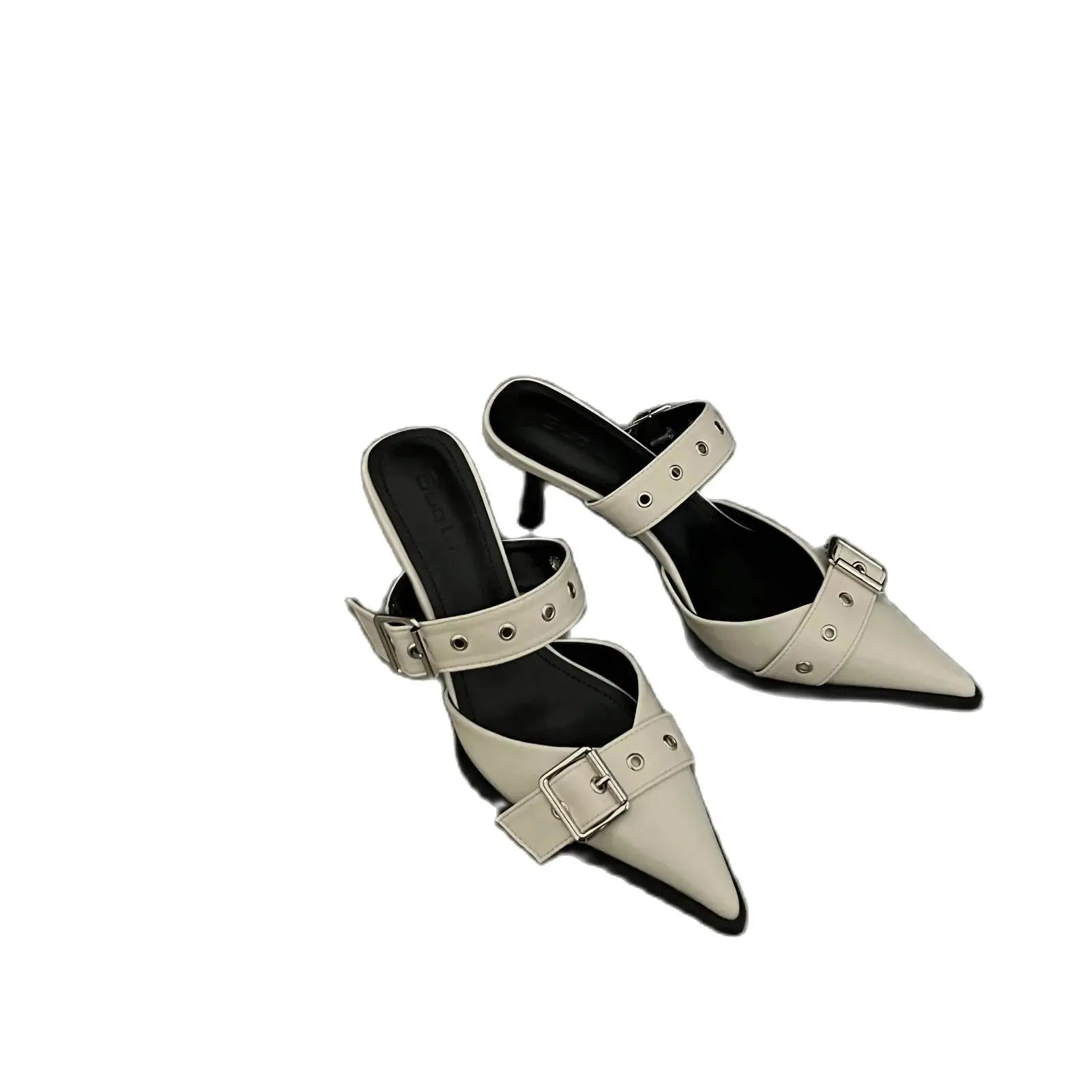 NEW Pointed Belt Buckle Thin Heel Belt Buckle Single Shoes Women's  High-heeled elegant shoes !!