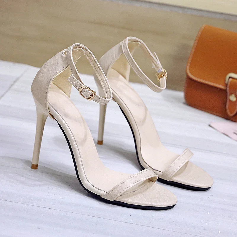 New Elegant Banquet  High Heels  Solid Color Simple Fashion Buckle Comfortable Casual heels for Women