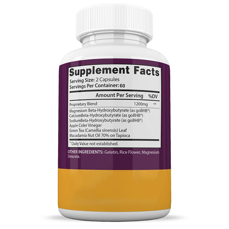 Fat Burn Keto Capsules - Metabolism, Healthy Weight Management, Energy, Muscle Mass Ketosis Support for Men Women 120 Capsules