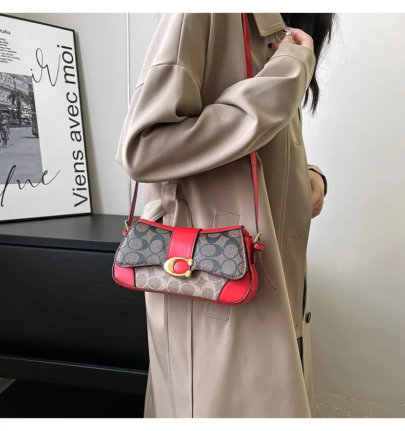 Latest crossbody bag, fashionable retro small square bag, versatile women's temperament, versatile shoulder bag, underarm bag