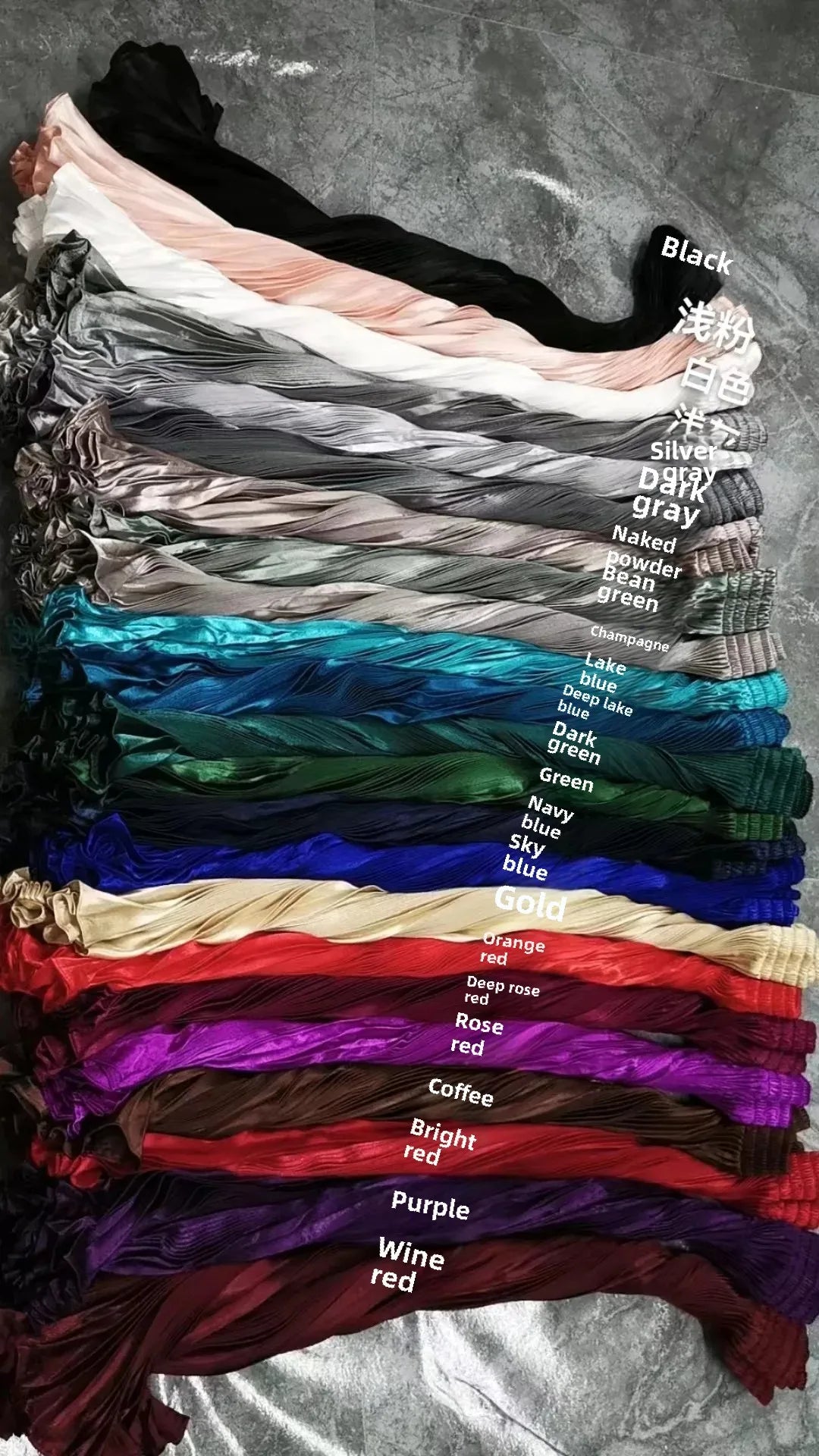 Women's Long Dress Skirt  Pleated  Long Accordion Skirt