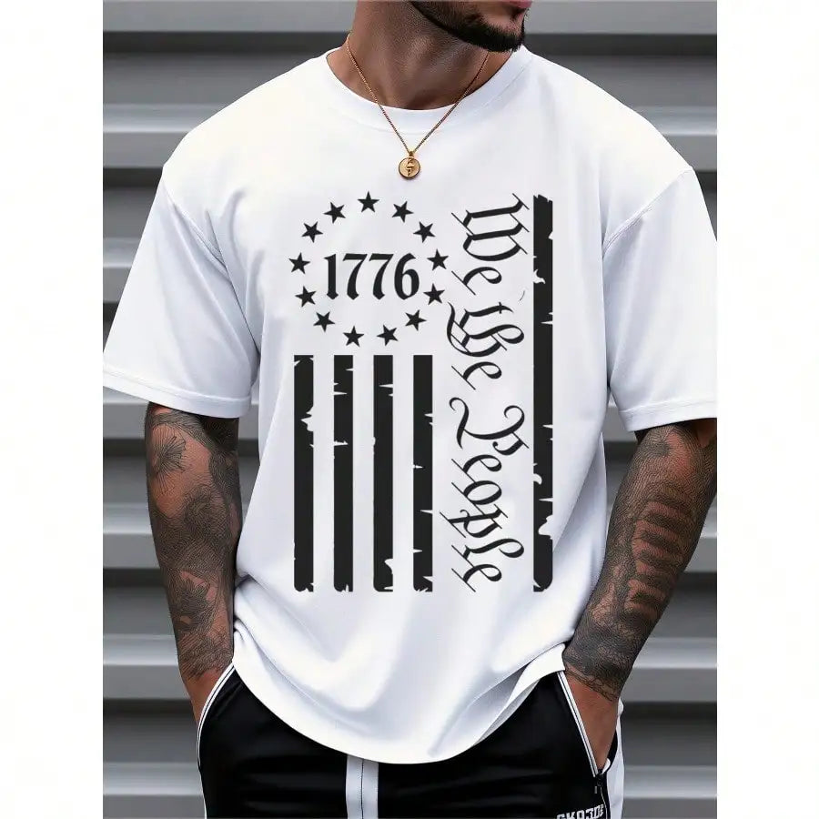 Mens Clothes, T Shirts for Men, Casual Style Design with Print, 100% Pure Cotton Fabric,