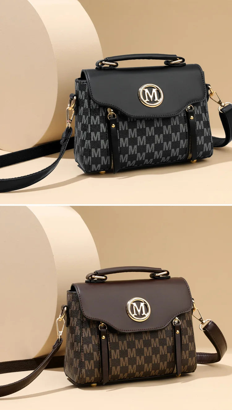 Classic Retro Handbag Shoulder Messenger Bag for Women, Suitable for Daily Use Work, Travel, Outing and Shopping.