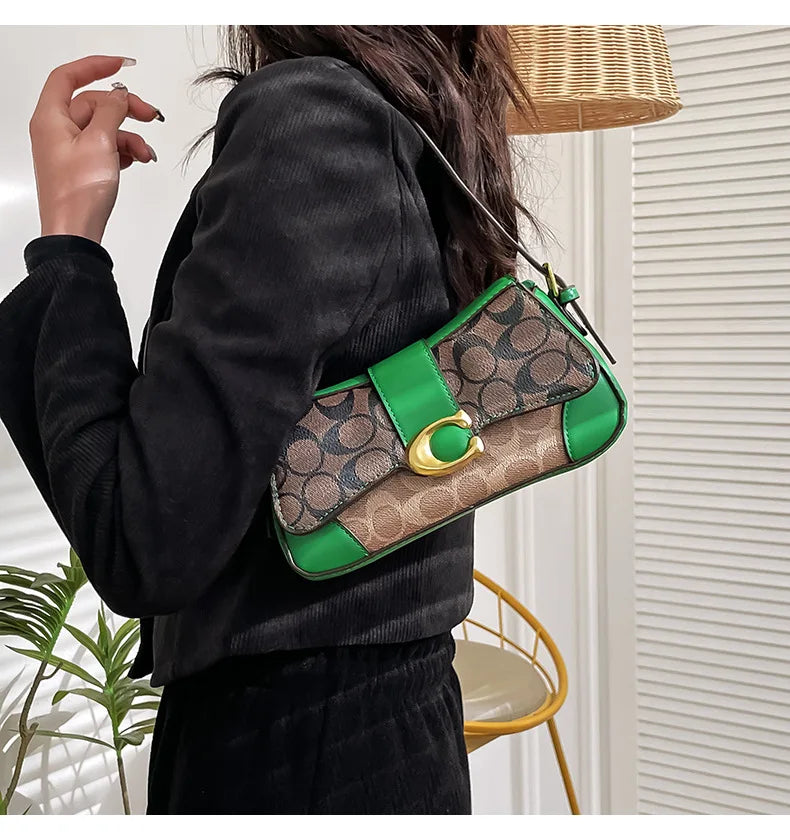 Latest crossbody bag, fashionable retro small square bag, versatile women's temperament, versatile shoulder bag, underarm bag