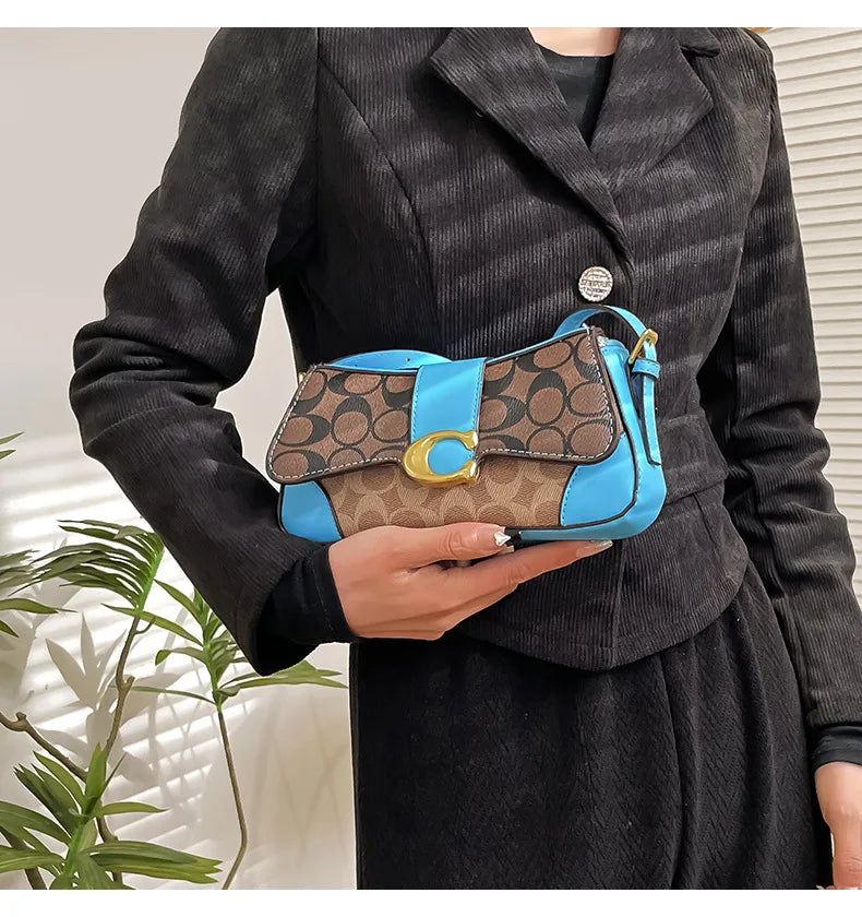 Latest crossbody bag, fashionable retro small square bag, versatile women's temperament, versatile shoulder bag, underarm bag