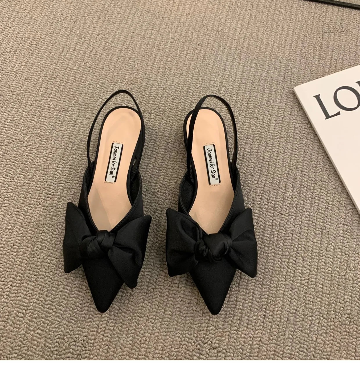 Women's Sandals Fashion Low Heels Sandals Women Shoes Elegant Pointed Straps Fashion Pumps Sandalias De Mujer