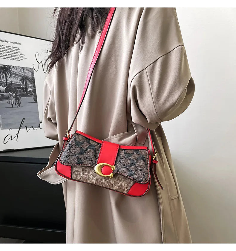 Latest crossbody bag, fashionable retro small square bag, versatile women's temperament, versatile shoulder bag, underarm bag