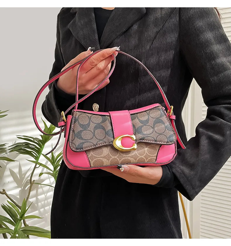 Latest crossbody bag, fashionable retro small square bag, versatile women's temperament, versatile shoulder bag, underarm bag