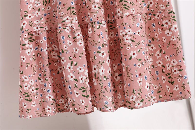 Women Maxi Dress Casual Long Sleeve High Waist   Chiffon Dress