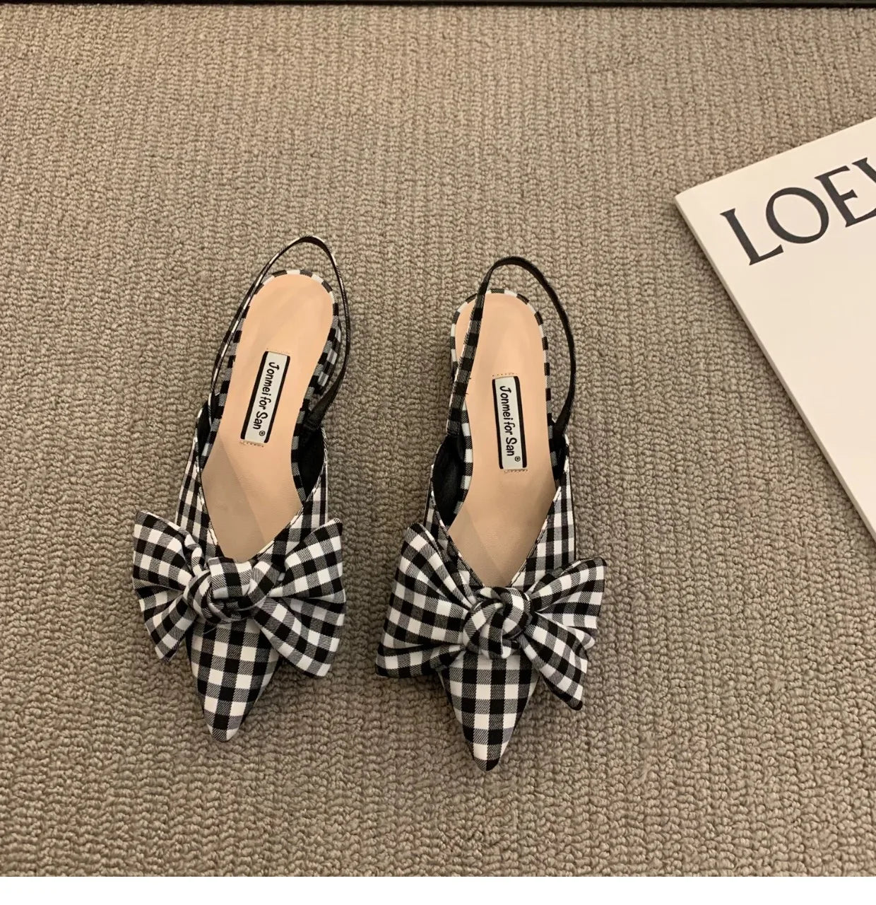 Women's Sandals Fashion Low Heels Sandals Women Shoes Elegant Pointed Straps Fashion Pumps Sandalias De Mujer