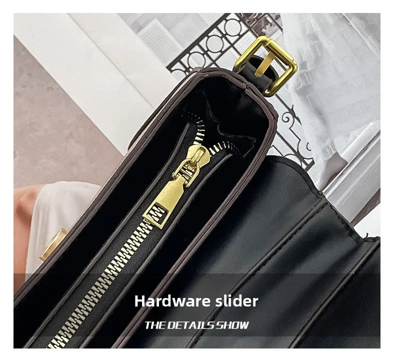 Latest crossbody bag, fashionable retro small square bag, versatile women's temperament, versatile shoulder bag, underarm bag