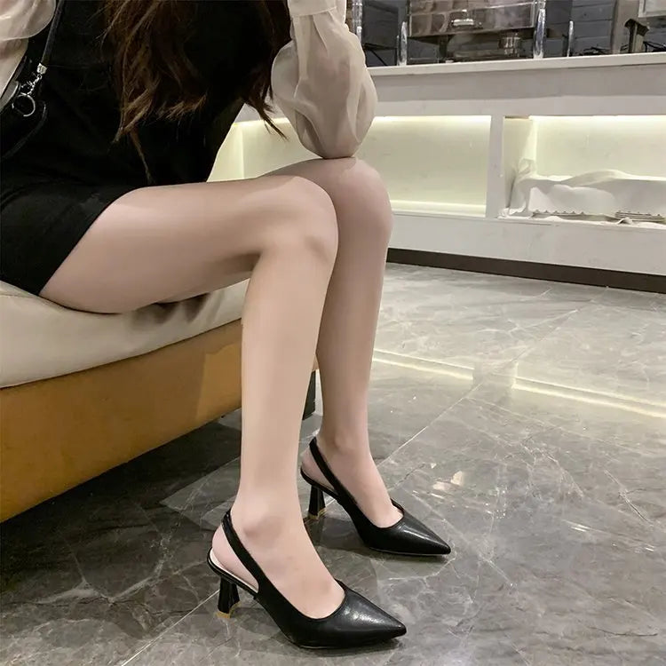 pointed high heels Women's Casual  shoe Fashion elegant ladies shoes  by Zapatillas Mujer ﻿