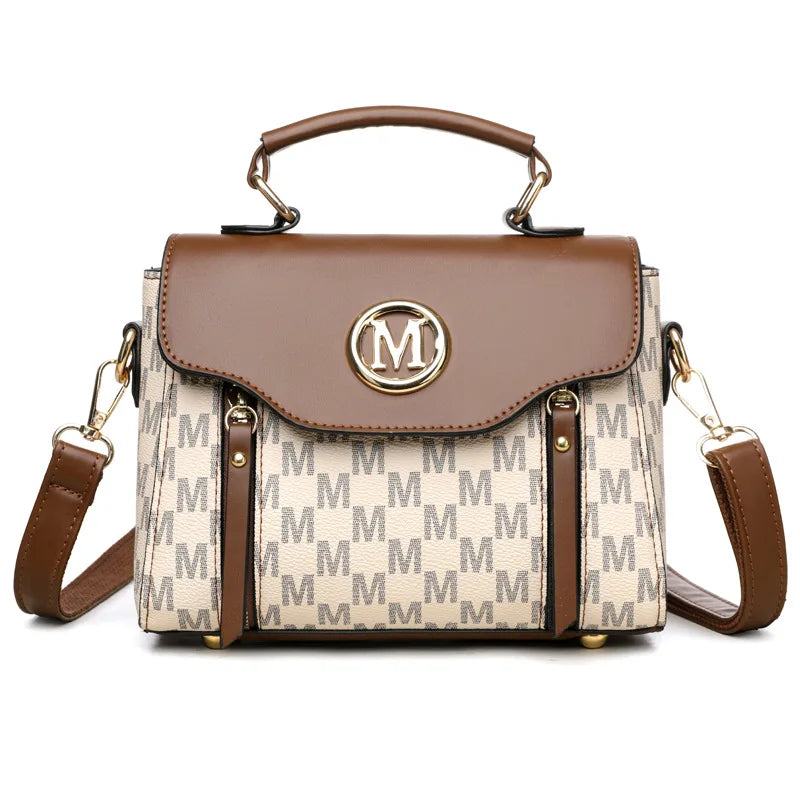 Classic Retro Handbag Shoulder Messenger Bag for Women, Suitable for Daily Use Work, Travel, Outing and Shopping.
