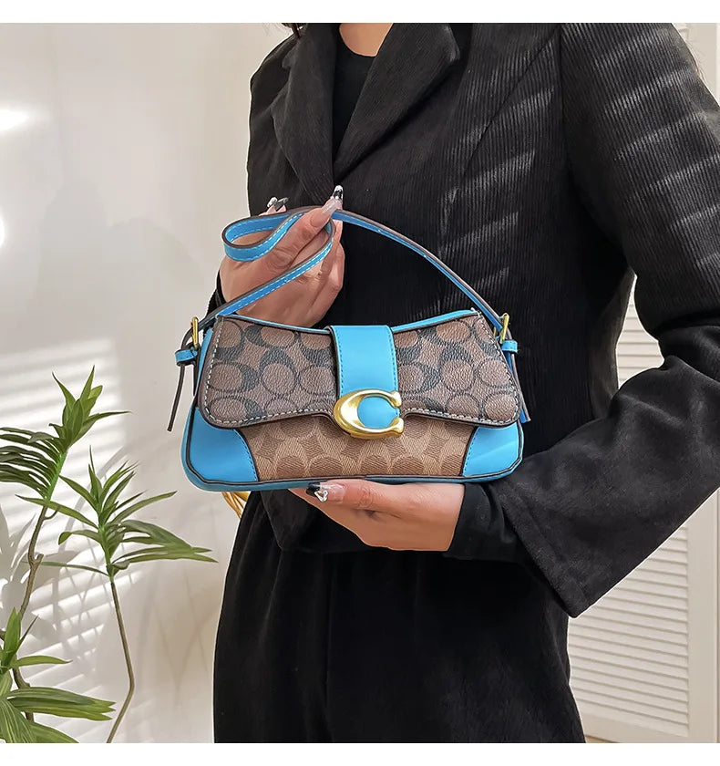 Latest crossbody bag, fashionable retro small square bag, versatile women's temperament, versatile shoulder bag, underarm bag