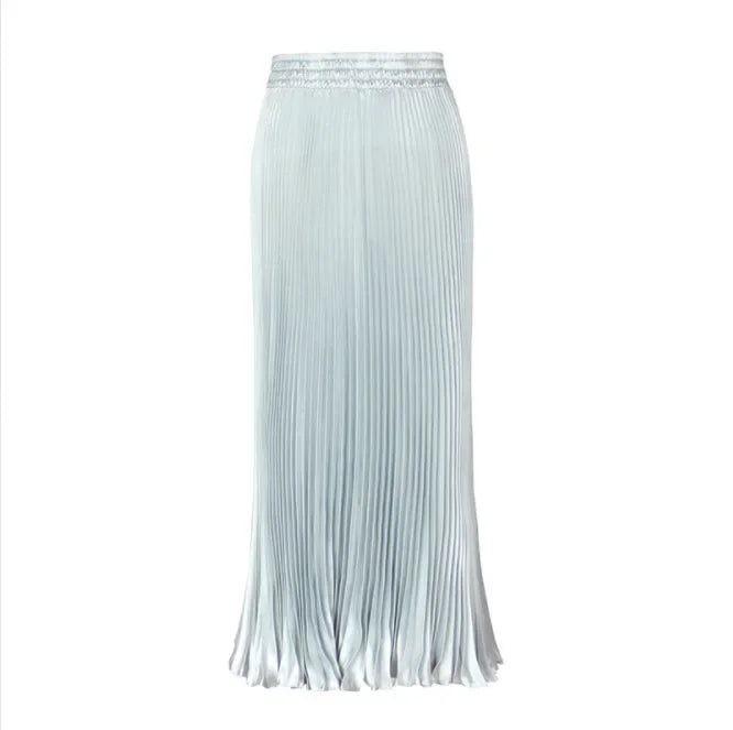 Women's Long Dress Skirt  Pleated  Long Accordion Skirt