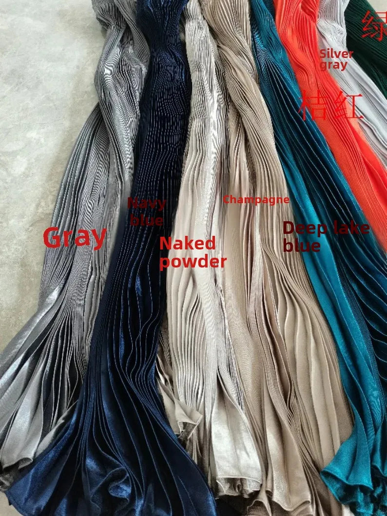 Women's Long Dress Skirt  Pleated  Long Accordion Skirt