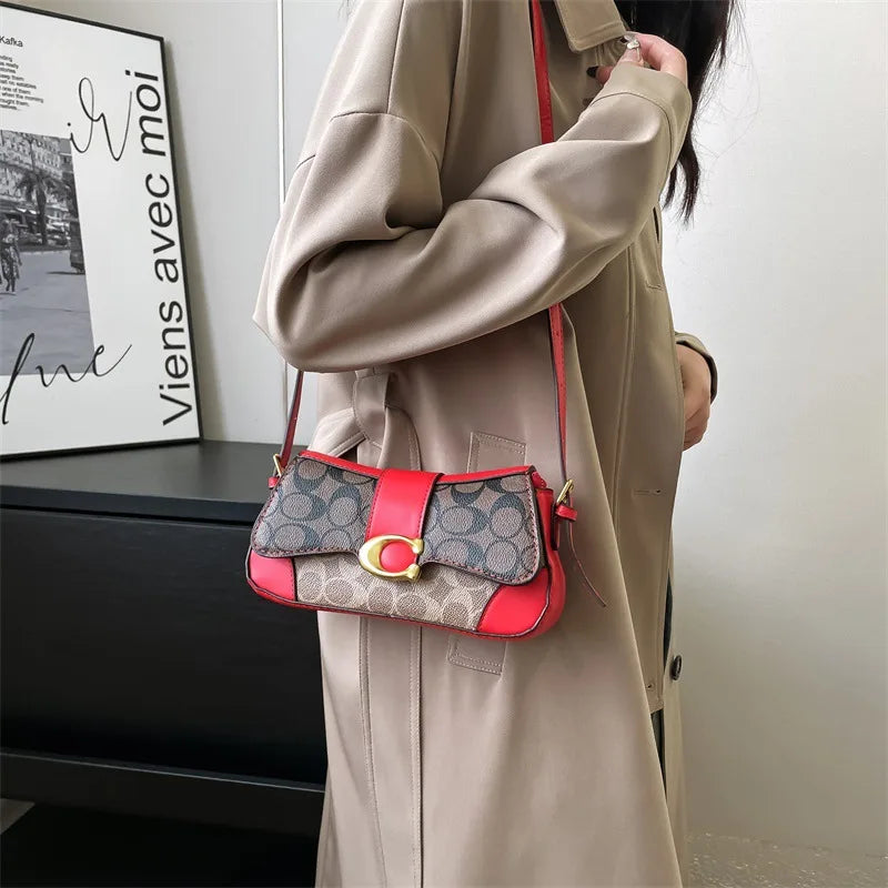 Latest crossbody bag, fashionable retro small square bag, versatile women's temperament, versatile shoulder bag, underarm bag