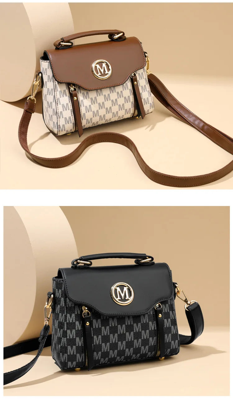 Classic Retro Handbag Shoulder Messenger Bag for Women, Suitable for Daily Use Work, Travel, Outing and Shopping.