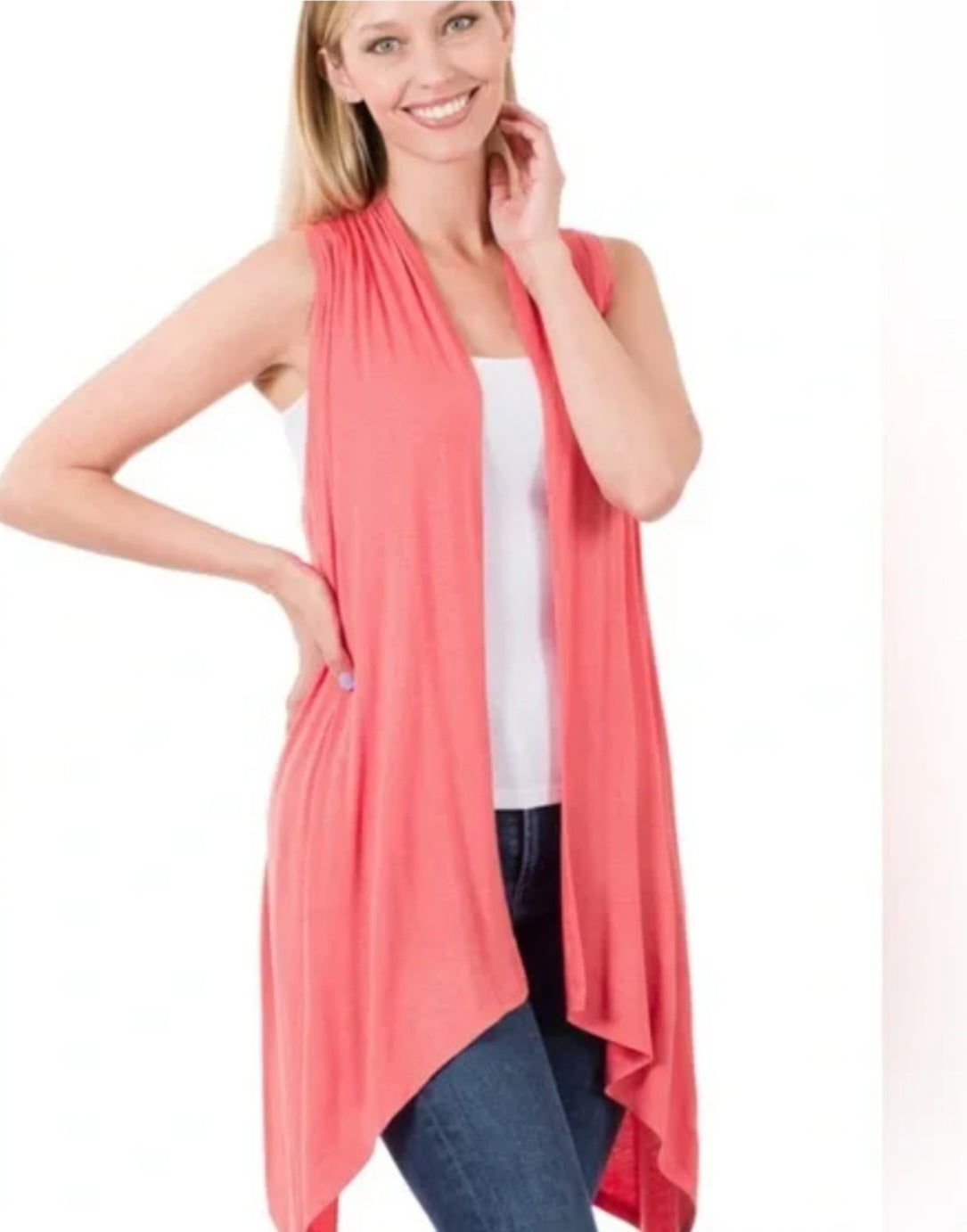 Desert Coral Vest by Zenanaa
